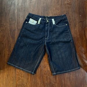 M2 Baggy Dark Blue Men's Jean Shorts Jorts